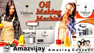 oil making machine Review Vishvas oil makerreview amazing Content tranding relllikelive [upl. by Novihc195]