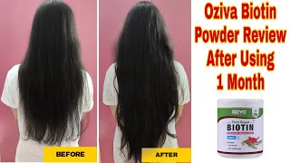 Oziva Biotin Powder Review After 1 Month of Using  Sayne Arju [upl. by Roshan]