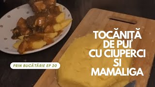 Tocana de Pui cu Ciuperci si Mămăliga Prin Bucatarie Ep 20 [upl. by Obidiah]