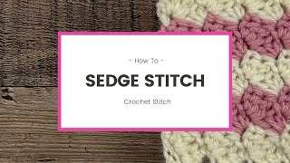 Sedge Crochet Stitch  How To [upl. by Renado202]