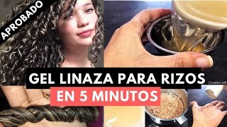 TODO SOBRE GEL DE LINAZA PARA RIZOS Receta perfeccionada Truco Secreto [upl. by Tireb]