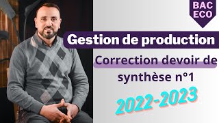 Correction devoir de synthèse n°1 20222023 [upl. by Delainey]