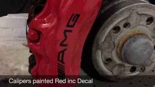 Mercedes E63 AMG Caliper Painting Service [upl. by Iaw]