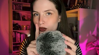 ASMR Shushing You To Sleep 🤫 fluffy mic face touching [upl. by Auhsuoj]