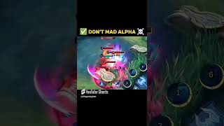 Never underestimate Alpha  King Of MLBB Alpha  1vs 5 Savage trendingshorts shgaming 20 [upl. by Millhon]