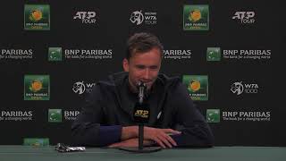 Daniil Medvedev Press Conference Following 2nd Round Win 2022 BNP Paribas Open [upl. by Okire]