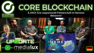 Core Blockchain amp ARAX Eine wegweisende Partnerschaft im Nemesis Metaversequot [upl. by Anaerdna864]