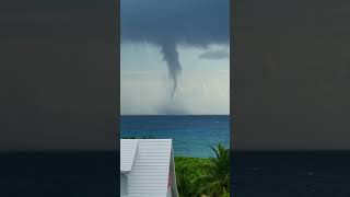 Waterspout in The Atlantic Ocean Filmed from Afar [upl. by Nnylesor]