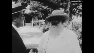 Claude Monet  Filmed Painting Outdoors 1915 [upl. by Ativad]