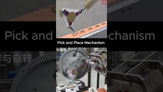 Rotary Pick and Place Mechanism mechanical cad machine mechanism robot 3ddesign cad [upl. by Jakob993]