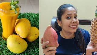 Healthy Mango Pineapple SMOOTHIE Recipes  Mixed Fruit Smoothie [upl. by Gigi]