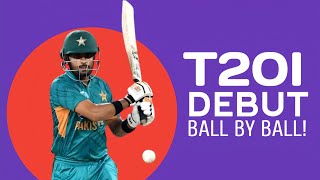 Babar Azam 1511 Vs England Ball By Ball  Babar Azam Debut Match [upl. by Ynnad939]