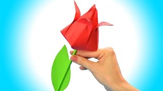 Come fare un fiore di carta facile  Origami fiori [upl. by Ahtoelc]