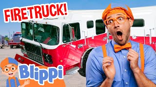 Firetruck Learning Adventure with Blippi  Fun Lessons for Children  Educational Videos For Kids [upl. by Lotsyrk]