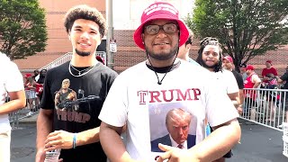 EXCLUSIVE Interviewing Trump Supporters amp Protesters at Philly Rally [upl. by Wilmer]