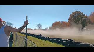 Terryville fairgrounds snowmobile grass drag races over 65 MPH [upl. by Attenat]