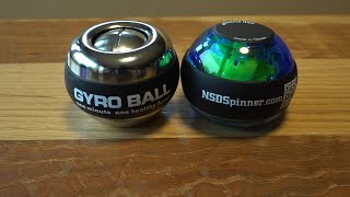 NSD Spinner VS Gyro Ball and how to clean and lubricate the Gyro Ball gyroscopic UPDATE dont lube [upl. by Mohandas]