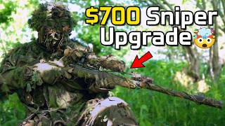 Using MAX UPGRADED Airsoft Sniper  Ghillie Gameplay [upl. by Euqinorev462]