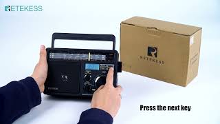 Lets Look About Retekess TR618 Portable Radio MP3 Player [upl. by Jary43]