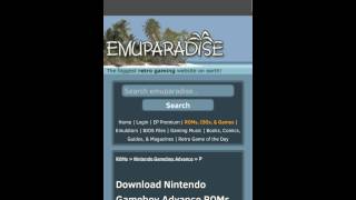 How to get ROMs from emuparadise PC Android [upl. by Gabriela]