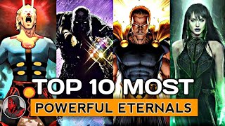 Top 10 Most Powerful Eternals in Marvel Universe  Explained in Hindi  SUPER NERD [upl. by Frangos]