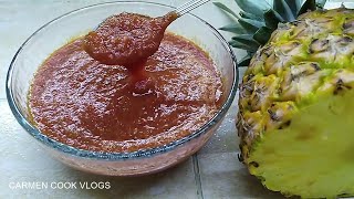 LA ORIGINAL SALSA PARA TACOS AL PASTOR  PICOSITA  CarmenCookvlogs [upl. by Lednahs]