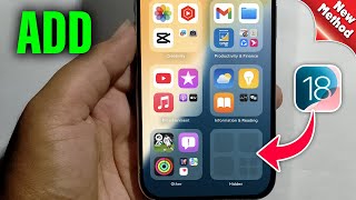 iOS 18 How To Add Apps To Hidden Folder [upl. by Pretrice]