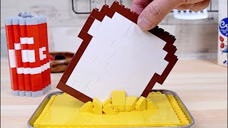 Lego French Toast  Lego In Real Life 2  Stop Motion Cooking amp ASMR [upl. by Sukcirdor492]