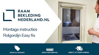 Monteren Rolgordijn Easy Fix ➤ Raambekleding Nederland [upl. by Nylyram]