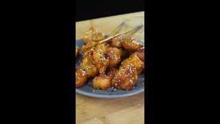 BOCCONCINI DI POLLO CROCCANTE CON SALSA AGRODOLCE  ASMR Shorts [upl. by Blackman351]