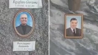 L’omaggio sulla tomba di Provenzano e Riina il video con la famiglia nel cimitero di Corleone [upl. by Bolitho243]