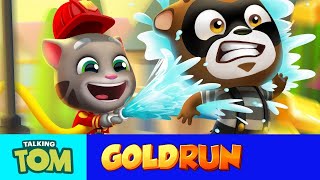 Talking Tom Gold Run  Fireman Tom to the Rescue New Update [upl. by Animsay706]