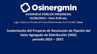 AUDIENCIA PÚBLICA PRESENCIAL 16082023 900am [upl. by Sito666]