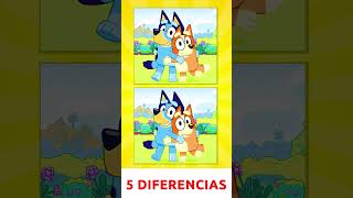 🔥 Encuentra las 5 DIFERENCIAS 🌟 BLUEY ✅ shorts short bluey [upl. by Lavelle]