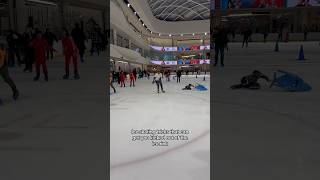 Ice skating tricks that can get you kicked out of the rink fyp iceskating freestyleiceskating [upl. by Atneuqal]