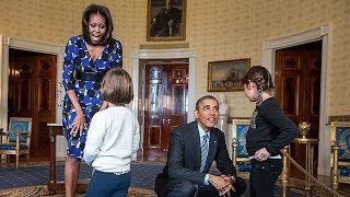 The President amp The First Lady Surprise Visitors on White House Tours [upl. by Andrade88]