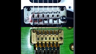 Gear Review Schaller Vintage Tremolo vs Floyd Rose [upl. by Lesirg]