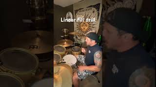 6 stroke rolllinear fill combo drill drums drummer drumming linearfills music drills music [upl. by Akimas]