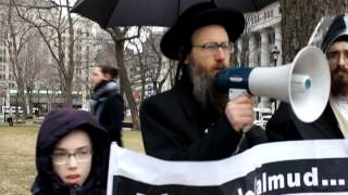 Protest Israeli Independence Day rally in Montreal [upl. by Petronille]