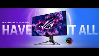 ASUS ROG Swift 32” 4K OLED Gaming Monitor PG32UCDP [upl. by Oicangi]