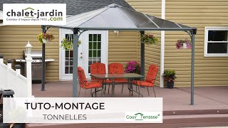 Tuto montage Tonnelles CouvTerrasse®  PALRAM [upl. by Nissa]