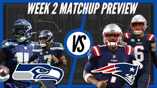 Seattle Seahawks vs New England Patriots  Week 2 Preview [upl. by Gnilrad]