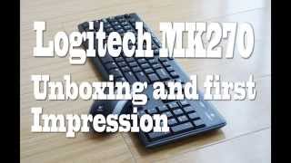 Logitech MK270 Wireless Keyboard amp Mouse Unboxing [upl. by Aiyram]