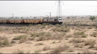 Train 14707 Bikaner Dadar Ranakpur Express under extremes hot weather in Thar desert [upl. by Behah]