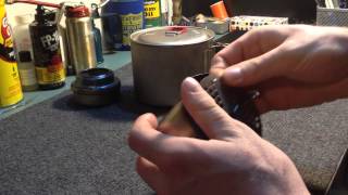 Evernew titanium alcohol stove and stand review [upl. by Nanoc]