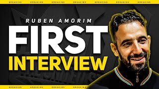 Ruben AMORIMs First Interview as Manchester United Manager [upl. by Cass387]