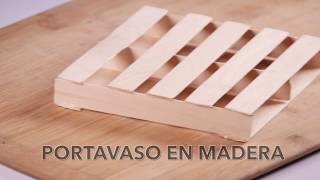 Como Hacer Portavasos en Madera  HomeArtTv por Juan Gonzalo Angel [upl. by Maurilia203]