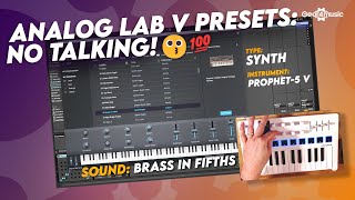 Arturia Analog Lab NO TALKINGjust Sounds  Gear4music Synths amp Tech [upl. by Sibilla640]