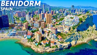 BENIDORM SPAIN  by drone 4K [upl. by Danby]