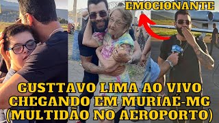 Gusttavo Lima CHEGANDO em Muriaé recebido por MULTIDÃO Ao vivo [upl. by Anale976]